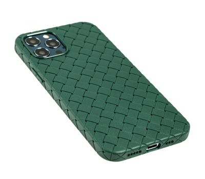 Чохол для iPhone 12 / 12 Pro Weaving case зелений 3430530