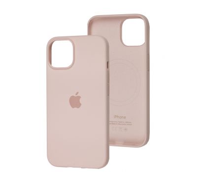 Чохол для iPhone 14 MagSafe Silicone Full Size chalk pink