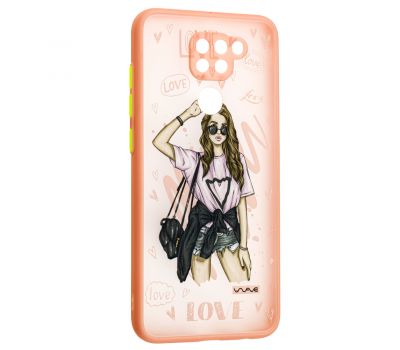 Чохол для Xiaomi Redmi Note 9 Wave Cartoon mood love