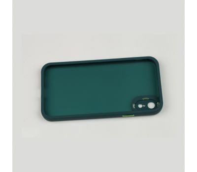 Чохол для iPhone Xr Luxury Metal Lens зелений 3432018