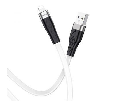 Кабель USB Hoco X53 Silicone Lightning 2.4A 1m білий