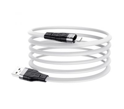 Кабель USB Hoco X53 Silicone Lightning 2.4A 1m білий 3433706