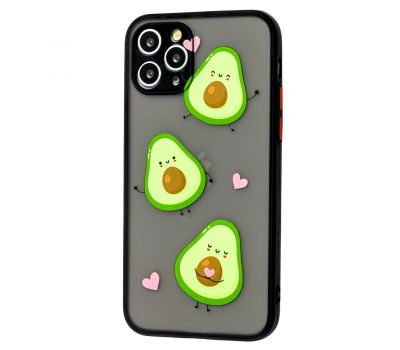 Чохол для iPhone 11 Pro Wave Cartoon lovely avocado / black