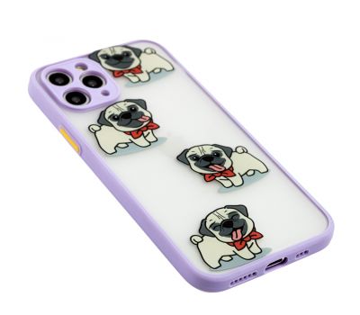 Чохол для iPhone 11 Pro Wave Cartoon dogs / light purple 3433115