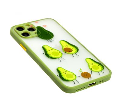 Чохол для iPhone 11 Pro Wave Cartoon avocado family / mint gum 3433097
