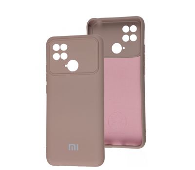 Чохол для Xiaomi  Poco С40 Silicone Full camera pink sand