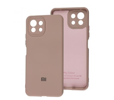 Чохол для Xiaomi Mi 11 Lite Silicone Full camera pink sand
