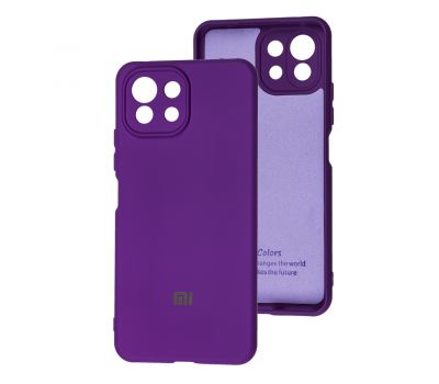 Чохол для Xiaomi Mi 11 Lite Silicone Full camera purple