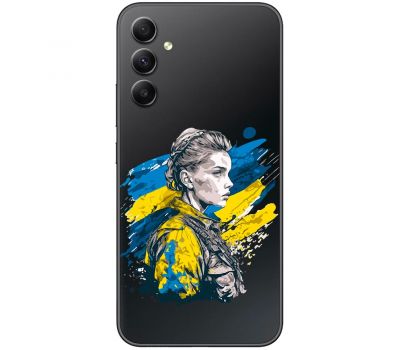 Чохол для Samsung Galaxy A34 (A346) MixCase патріотичні незламна Українка