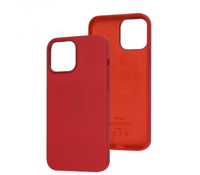 Чохол для iPhone 13 Pro Max MagSafe Silicone Full Size red