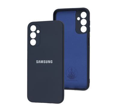 Чохол для Samsung Galaxy A14 Silicone Full camera синій / midnight blu