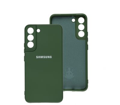 Чохол для Samsung Galaxy S22+ (S906) Silicone Full camera dark green