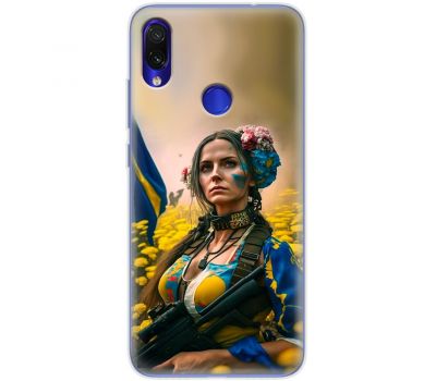 Чохол для Xiaomi Redmi Note 7 MixCase патріотичні ніжна Українка