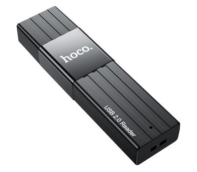 Картридер Hoco HB20 2in1 USB2.0 чорний 3437670