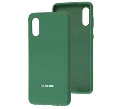 Чохол для Samsung Galaxy A02 (A022) Silicone Full зелений / pine green