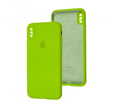 Чохол для iPhone Xs Max Slim Full camera lime green