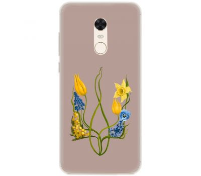 Чохол для Xiaomi Redmi 5 Plus MixCase патріотичні квіти у формі герба