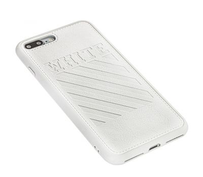 Чохол для iPhone 7 Plus / 8 Plus off-white leather білий 3438442