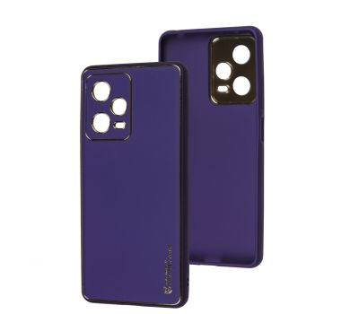 Чохол для Xiaomi Redmi Note 12 Pro 5G Leather Xshield ultra violet