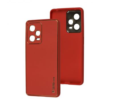 Чохол для Xiaomi Redmi Note 12 Pro 5G Leather Xshield red