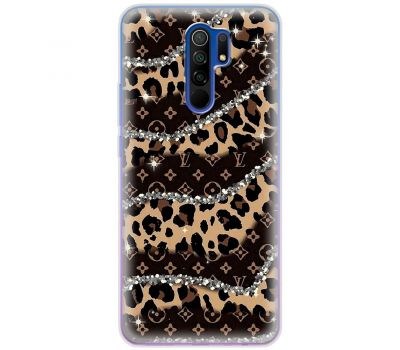 Чохол для Xiaomi Redmi 9 MixCase Леопард Louis Vuitton