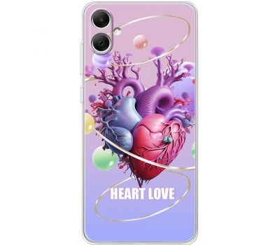 Чехол для Samsung Galaxy A04e (A042) Mixcase для закоханих Heart Love