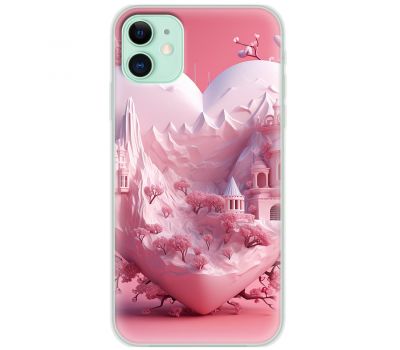 Чехол для iPhone 11 Mixcase для закоханих pink heart