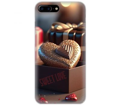 Чехол для iPhone 7 Plus / 8 Plus Mixcase для закоханих chocolate Heart