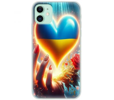 Чохол для iPhone 12 mini MixCase асорті Серце в долоні