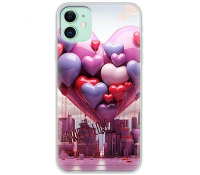 Чехол для iPhone 12 mini Mixcase для закоханих balloons