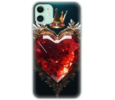 Чехол для iPhone 12 mini Mixcase для закоханих ruby