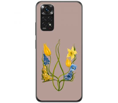 Чохол для Xiaomi Redmi Note 11 / 11s MixCase патріотичні квіти у формі герба