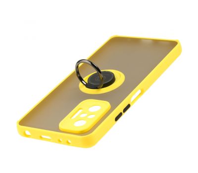 Чохол для Xiaomi  Redmi Note 10 Pro LikGus Edging Ring жовтий 3441329