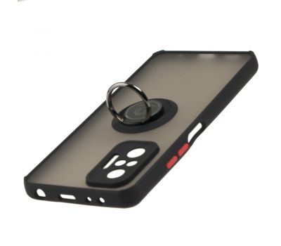 Чохол для Xiaomi  Redmi Note 10 Pro LikGus Edging Ring чорний / червоний 3441347