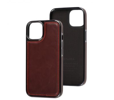 Чохол для iPhone 14 Puloka leather Lux red