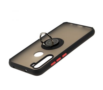 Чохол для Xiaomi Redmi Note 8 LikGus Edging Ring чорний / червоний 3441470