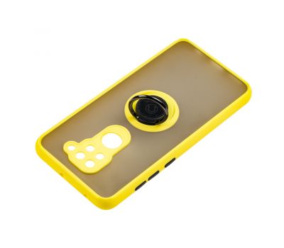 Чохол для Xiaomi Redmi Note 9 LikGus Edging Ring жовтий 3441521