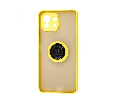 Чохол для Xiaomi Mi 11 Lite LikGus Edging Ring жовтий