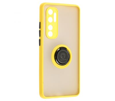 Чохол для Xiaomi  Mi Note 10 Lite LikGus Edging Ring жовтий