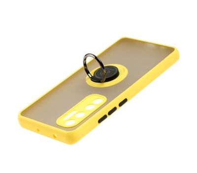 Чохол для Xiaomi  Mi Note 10 Lite LikGus Edging Ring жовтий 3441716