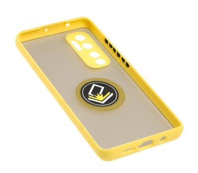 Чохол для Xiaomi  Mi Note 10 Lite LikGus Edging Ring жовтий 3441717