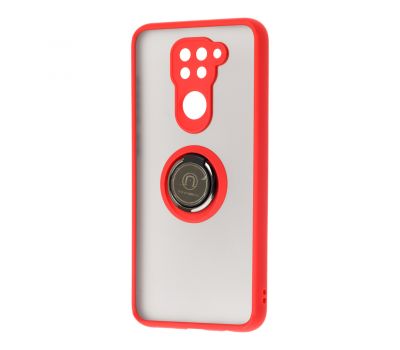 Чохол для Xiaomi Redmi Note 9 LikGus Edging Ring червоний