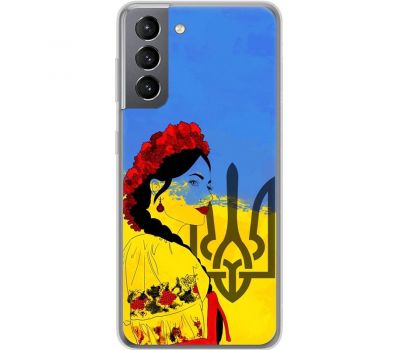 Чохол для Samsung Galaxy S21 (G991) MixCase патріотичні українка у вишиванці