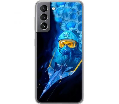 Чохол для Samsung Galaxy S21 (G991) MixCase патріотичні ас і соняшники