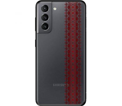 Чохол для Samsung Galaxy S21 (G991) MixCase патріотичні червоний колір вишиванки