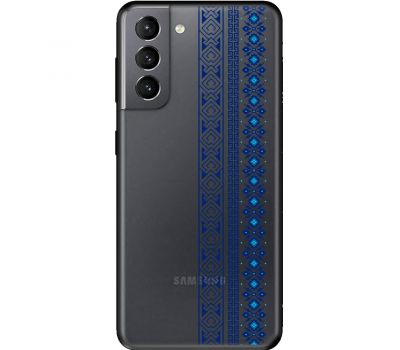 Чохол для Samsung Galaxy S21 (G991) MixCase патріотичні синій колір вишиванки