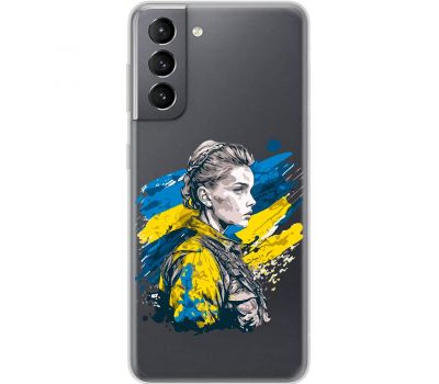 Чохол для Samsung Galaxy S21 (G991) MixCase патріотичні незламна Українка