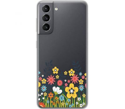 Чохол для Samsung Galaxy S21 (G991) Mixcase квіткове поле