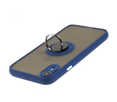 Чохол для iPhone Xr LikGus Edging Ring синій 3442178