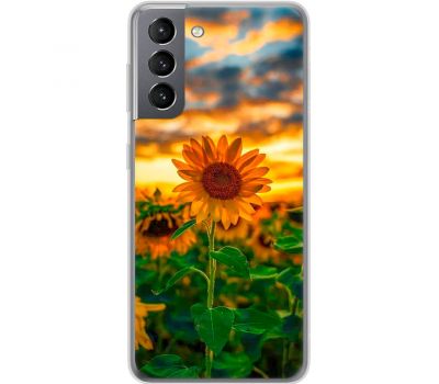 Чохол для Samsung Galaxy S21 (G991) MixCase осінь поле соняшників